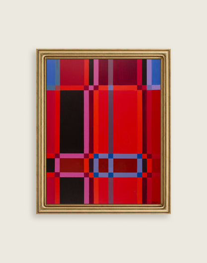 Love Rising Within framed in an antique brass frame for styling context
