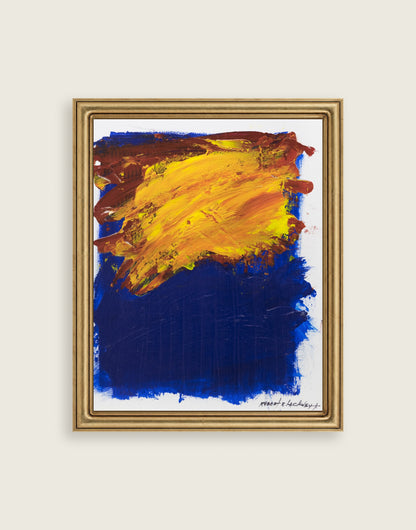Transformed framed in an antique brass frame for styling context