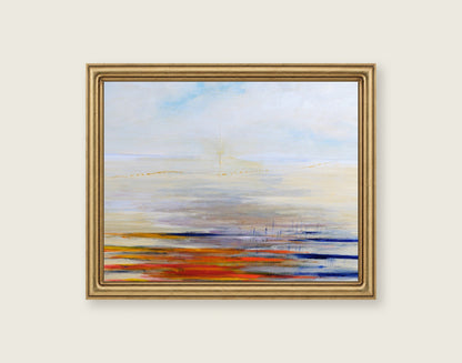 The Crossing framed in an antique brass frame for styling context