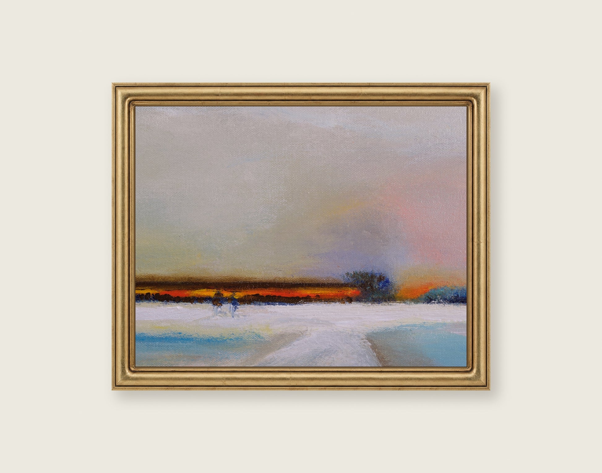 For the Time Being framed in an antique brass frame for styling context