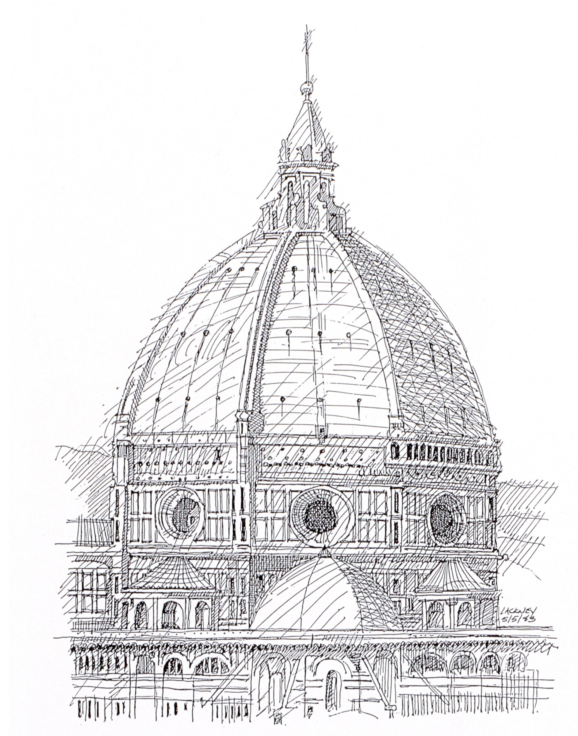 Detail of Florence by Robert R. Lackney